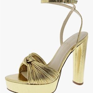 Gold Platform Heel Sandals